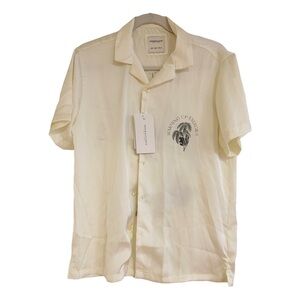 NWT DENIM & FLOWER Short Sleeve Button Down